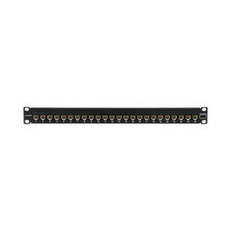[UP6A-F1-24L-RS] Patch Panel Ultramax. UTP, Precargado con Jacks Cat6A, 24 Puertos, Plano, 1U | UP6A-F1-24L-RS