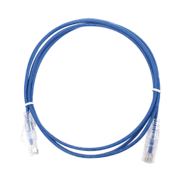 [LP-UT6-150-BU28] Cable de Parcheo Slim UTP Cat6 - 1.5 Metros (4.92 Pies) Azul Diámetro Reducido (28 AWG) | LP-UT6-150-BU28