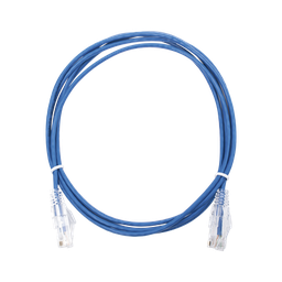 [LP-UT6-200-BU28] Cable de Parcheo Slim UTP Cat6 - 2 Metros (6.56 Pies) Azul Diámetro Reducido (28 AWG) | LP-UT6-200-BU28