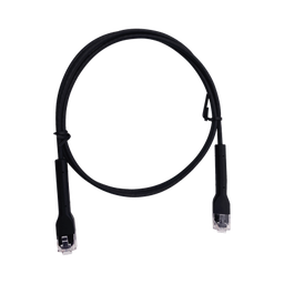 [LP-PSLIM-2BK] Mini Patch Cord Cat6 Ultra Slim 2 Metros (6.56 Pies) Negro ? Ahorra Espacio sin Organizadores, con Bota Flexible | LP-PSLIM-2BK
