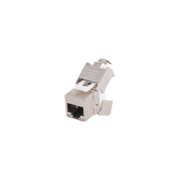 [LP-KJ6AS-04] Módulo Jack Keystone Cat6A Blindado (STP) sin Herramienta (Toolless) para Faceplate | LP-KJ6AS-04