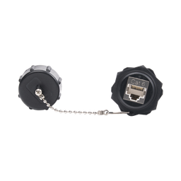 [LP-C6WP-CP] Acoplador Industrial RJ45-RJ45 Categoría 6 Blindado IP67 (Waterproof) | LP-C6WP-CP