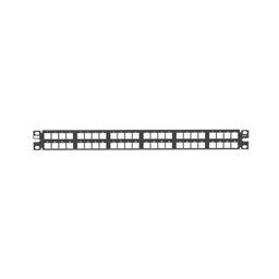 [NKPP48HDY] Panel de Parcheo Modular de Alta Densidad, Keystone (Sin Conectores), Identificación con Etiqueta Adhesiva, de 48 Puertos en 1 UR | NKPP48HDY