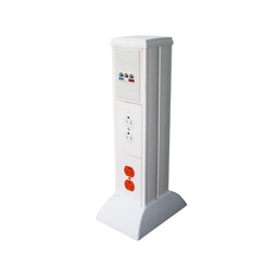 [TH-MIC] Mini Columna para Concentrar, Distribuir y Ordenar Cables de Energía Eléctrica o Puertos de Datos de Telecomunicaciones (10000-01000) | TH-MIC