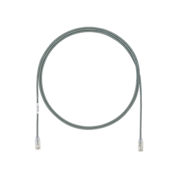 [UTP28X3GY] Cable de Parcheo UTP Cat6A, CM/LSZH, Diámetro Reducido (28AWG), Color Gris, 0.91 Metros (3 Pies) | UTP28X3GY