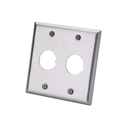 [IAEFP2-2G] Placa de Pared Doble IndustrialNet?, Para 2 Conectores Industriales, de Acero Inoxidable | IAEFP2-2G