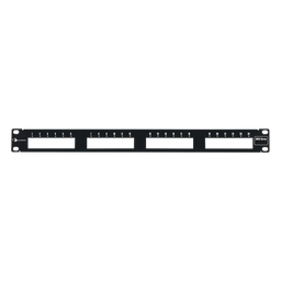 [MX-PNL-24] Patch Panel MAX Modular (Vacío), de 24 Puertos, Plano, 1UR | MX-PNL-24