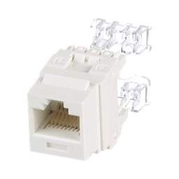 [NK688MIW] Conector Jack Estilo 110 (de Impacto), Tipo Keystone, Categoría 6, de 8 Posiciones y 8 Cables, Color Blanco Mate | NK688MIW
