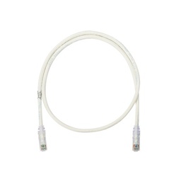 [NK6PC3Y] Cable de Parcheo UTP Categoría 6, con Plug Modular en Cada Extremo - 1 Metro (3.28 Pies) - Blanco Mate | NK6PC3Y