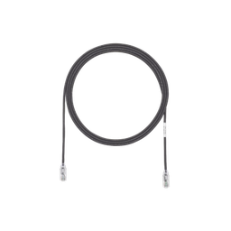[UTP28SP3BL] Cable de Parcheo TX6, UTP Cat6, Diámetro Reducido (28AWG), Color Negro, 0.91 Metros (3 Pies) | UTP28SP3BL