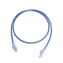 [MC5-03-06B] Patch Cord MC5 Modular Cat5e UTP, CM/LS0H, 0.91 Metros (3 Pies), Color Azul, Versión Bulk (Sin Empaque Individual) | MC5-03-06B