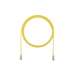 [UTP28SP3YL] Cable de Parcheo TX6, UTP Cat6, Diámetro Reducido (28AWG), Color Amarillo, 0.91 Metros (3 Pies) | UTP28SP3YL