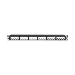 [CPP24FMWBLY] Panel de Parcheo Modular Mini-Com (Sin Conectores), Plano de Instalación al Ras, Sin Blindaje, de 24 Puertos, 1UR | CPP24FMWBLY