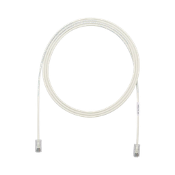 [UTP28X5] Cable de Parcheo UTP Cat6A, CM/LSZH, Diámetro Reducido (28AWG), Color Blanco Mate, 1.52 Metros (5 Pies) | UTP28X5