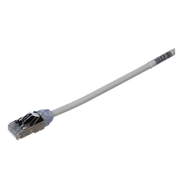 [STP28X2MIG] Patch Cord Cat6A, Diametro Reducido 28 AWG, Blindado S/FTP, CM/LS0H, 2 Metros (6.56 Pies), Color Gris | STP28X2MIG