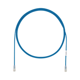 [UTP28X50BU] Cable de Parcheo UTP Cat6A, CM/LSZH, Diámetro Reducido (28AWG), Color Azul, 15.24 Metros (50 Pies) | UTP28X50BU