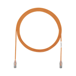 [UTP28SP7OR] Cable de Parcheo TX6, UTP Cat6, Diámetro Reducido (28AWG), Color Naranja, 2.13 Metros (7 Pies) | UTP28SP7OR