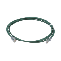 [UTP28X3GR] Cable de Parcheo UTP Cat6A, CM/LSZH, Diámetro Reducido (28AWG), Color Verde, 0.91 Metros (3 Pies) | UTP28X3GR