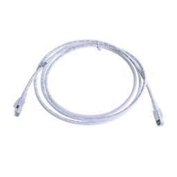 [ZM6A-S07-02B] Patch Cord Z-MAX Cat6A S/FTP, CM/LS0H, 2.13 Metros (7 Pies), Color Blanco, Versión Bulk (Sin Empaque Individual) | ZM6A-S07-02B