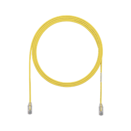 [UTP28X7YL] Cable de Parcheo UTP Cat6A, CM/LSZH, Diámetro Reducido (28AWG), Color Amarillo, 2.13 Metros (7 Pies) | UTP28X7YL
