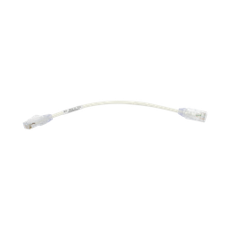 [UTP28SP8IN] Cable de Parcheo TX6, UTP Cat6, Diámetro Reducido (28AWG), Color Blanco, 20.32 cm (8 Pulgadas) | UTP28SP8IN