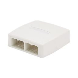 [CBXQ4WH-A] Caja de Montaje en Superficie, Para 4 Módulos Mini-Com, Color Blanco | CBXQ4WH-A