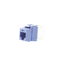[NKP5E88MBU] Conector Jack Estilo 110 (de Impacto), Tipo Keystone, Categoría 5e, de 8 Posiciones y 8 Cables, Color Azul | NKP5E88MBU