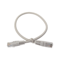 [LPUT6040CS] Cable de Parcheo UTP Cruzado Cat6 0.4 Metros (1.31 Pies) - Gris | LPUT6040CS
