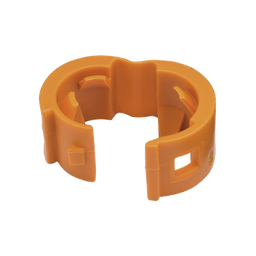 [PCBANDOR-Q] Kit de 25 Clips de Identificación Para Patch Cords, Compatible con Diámetros de 4.7 a 7.8 mm (0.19 a 0.31 Pulgadas), Color Naranja | PCBANDOR-Q