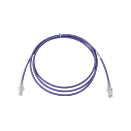 [MC6-07-08B] Patch Cord MC6 Modular Cat6 UTP, CM/LS0H, 2.13 Metros (7 Pies), Color Violeta, Versión Bulk (Sin Empaque Individual) | MC6-07-08B