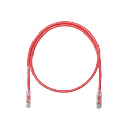 [NK6PC5RDY] Cable de Parcheo UTP Categoría 6, con Plug Modular en Cada Extremo - 1.5 Metros (4.92 Pies) - Rojo | NK6PC5RDY