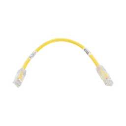 [UTPSP1YLY] Cable de Parcheo TX6, UTP Cat6, 24 AWG, CM, Color Amarillo, 0.3 Metros (1 Pie) | UTPSP1YLY