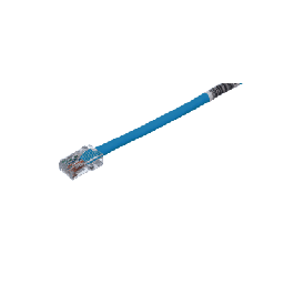[UTPCH1BUY] Cable de Parcheo TX5, UTP Cat5e, 24 AWG, CM, Color Azul, 0.3 Metros (1 Pie) | UTPCH1BUY