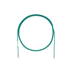[UTP28SP1GR] Cable de Parcheo TX6, UTP Cat6, Diámetro Reducido (28AWG), Color Verde, 0.3 Metros (1 Pie) | UTP28SP1GR