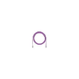 [UTP28X1VL] Cable de Parcheo UTP Cat6A, CM/LSZH, Diámetro Reducido (28AWG), Color Violeta, 0.30 Metros (1 Pie) | UTP28X1VL