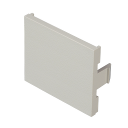 [CHB2IW-X] Módulo de Tapa Ciega (Inserto Ciego), de 1/2, Color Blanco Mate, 1 Pieza | CHB2IW-X