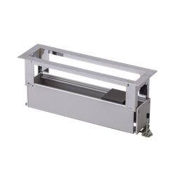 [SM-CEP-4M] Caja Para Instalación en Escritorio para Voz, Datos o Contactos Eléctricos / Capacidad para 4 Módulos / Salida de Cables Posterior / Los Módulos se Adquieren Aparte / (KFC134/14CY) | SM-CEP-4M