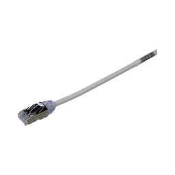 [STP28X15MIG] Patch Cord Cat6A, Diametro Reducido 28 AWG, Blindado S/FTP, CM/LS0H, 15 Metros (49.21 Pies), Color Gris | STP28X15MIG