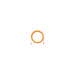 [UTP28X8INOR] Cable de Parcheo UTP, Cat6A, Diámetro Reducido (28 AWG), CM/LSZH, Color Naranja, 20.3 cm (8 Pulgadas) | UTP28X8INOR