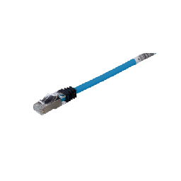[STP6X0.5MBU] Patch Cord Cat6A, Blindado S/FTP, CM/LS0H, 0.5 Metros, Color Azul | STP6X0.5MBU