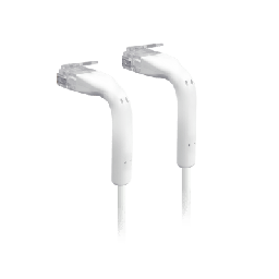 [U-CABLE-PATCH-1M-RJ45] UniFi Patch Cable Cat6 Ultradelgado GbE con Botas Flexibles, Color Blanco, 1 Metro (3.28 Pies) | U-CABLE-PATCH-1M-RJ45