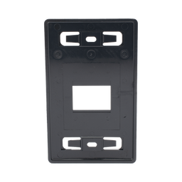 [MX-FP-S-02-01] Placa de Pared Modular MAX, de 2 Salida, Color Negro | MX-FP-S-02-01