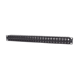 [Z6-PNL-U48K] Patch Panel UTP Z-MAX de 48 Puertos, Precargado con Jacks Categoría 6, Plano, 1UR | Z6-PNL-U48K