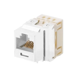 [NKP5E88MIW] Conector Jack Estilo 110 (de Impacto), Tipo Keystone, Categoría 5e, de 8 Posiciones y 8 Cables, Color Blanco Mate | NKP5E88MIW
