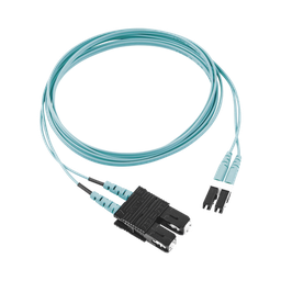 [FX2ERLNSNSNM002] Jumper de Fibra Optica Multimodo 50/125 OM3, LC-SC Duplex, OFNR (Riser), Color Aqua, 2 Metros (6.56 Pies) | FX2ERLNSNSNM002