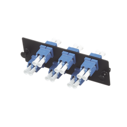 [FAP6WBUDLCZ] Placa Acopladora de Fibra Óptica FAP, con 6 Conectores LC Duplex (12 Fibras), para Fibra Monomodo OS1/OS2, Color Azul | FAP6WBUDLCZ