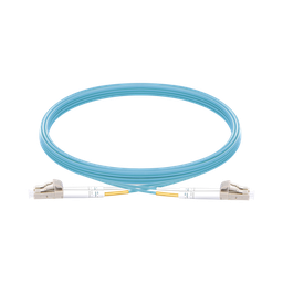 [LP-FOM3-LCLC-R05] Jumper de Fibra Óptica Multimodo OM3 50/125 LC-LC OFNR (Riser), 2.0 mm, Dúplex, Aqua, 5 Metros (16.40 Pies) | LP-FOM3-LCLC-R05