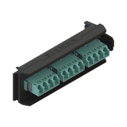 [LVA12-LCQ-BC-A] Placa Acopladora LightVerse, 6 Conectores Dúplex LC/UPC, Acepta hasta 12 Fibras Multimodo OM3 y OM4 (No Shuttered) | LVA12-LCQ-BC-A
