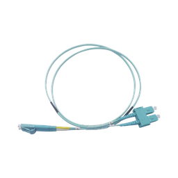 [LP-FOM3-LCSC-R03] Jumper de Fibra Óptica Multimodo OM3 50/125 LC-SC OFNR (Riser), 2.0 mm, Dúplex, Aqua, 3 metros (9.84 pies) | LP-FOM3-LCSC-R03