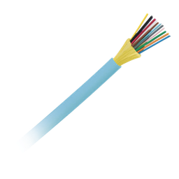 [FODPZ12Y] Cable de Fibra Óptica de 12 Hilos, Multimodo OM4 50/125 Optimizada, Interior, Tight Buffer 900um, No Conductiva (Dieléctrica), OFNP (Plenum), Precio Por Metro | FODPZ12Y